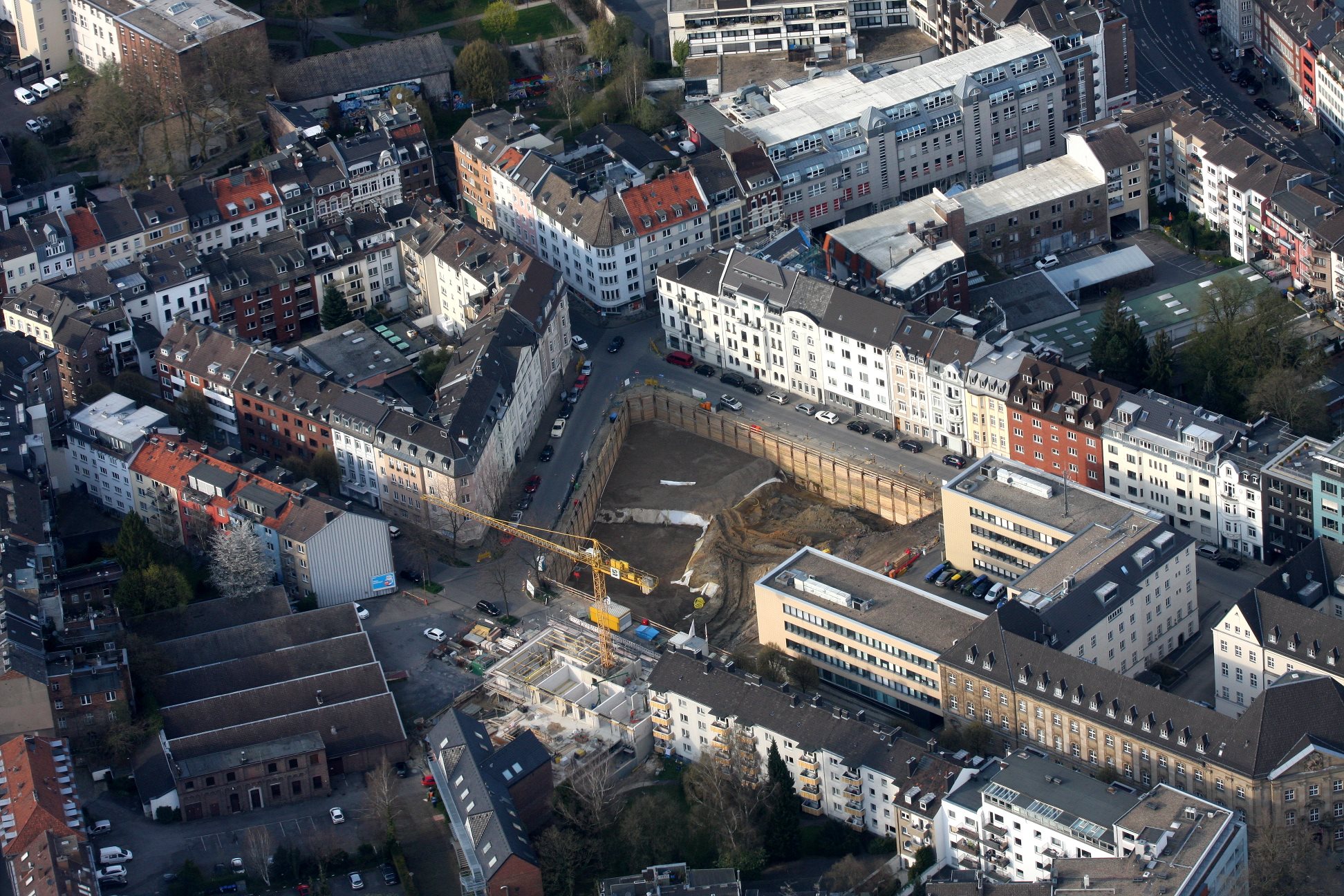 Studentenwohnungen Aachen Mitte Mitte im Bau von oben