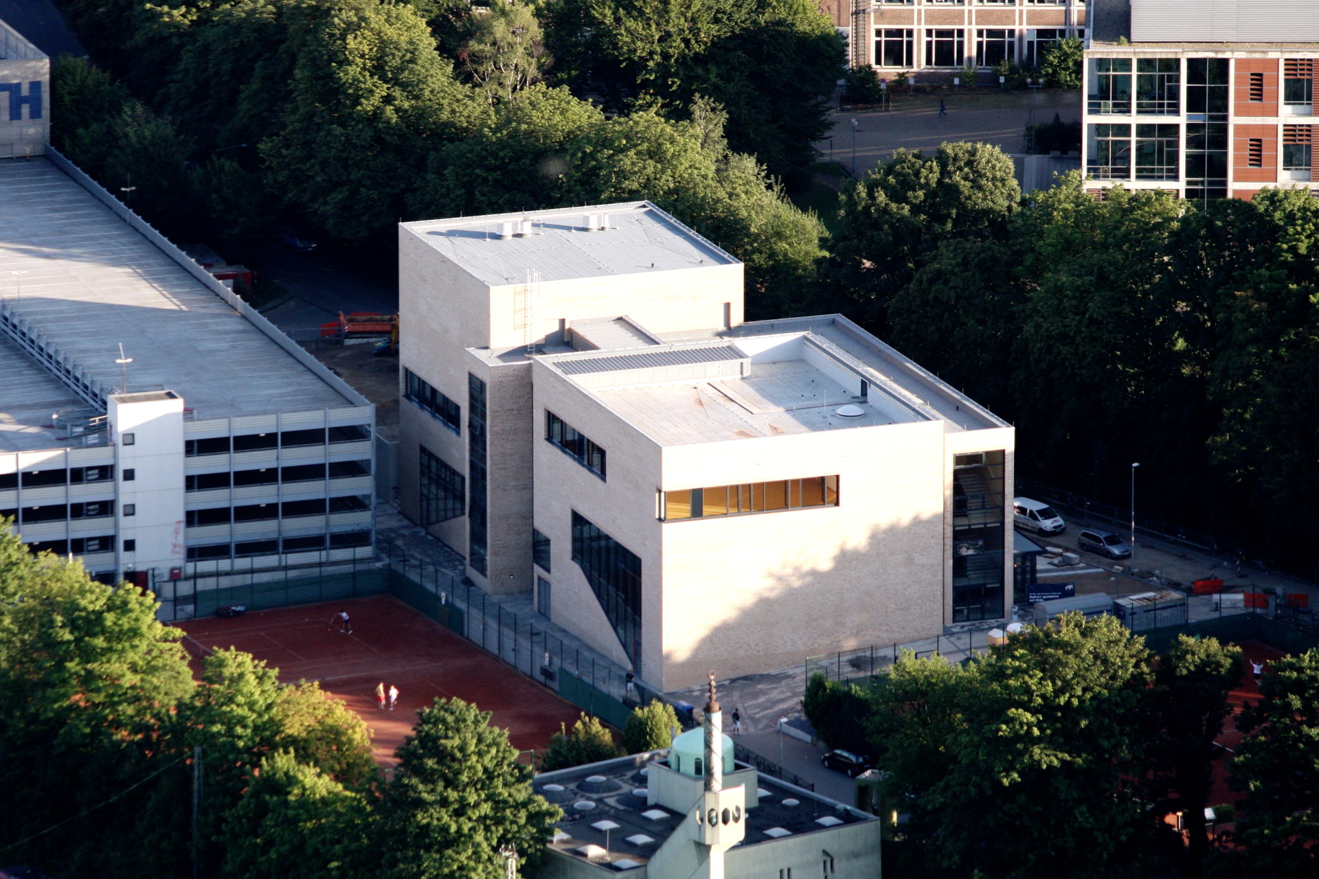 Hörsaalgebäude PPS der RWTH Aachen von oben