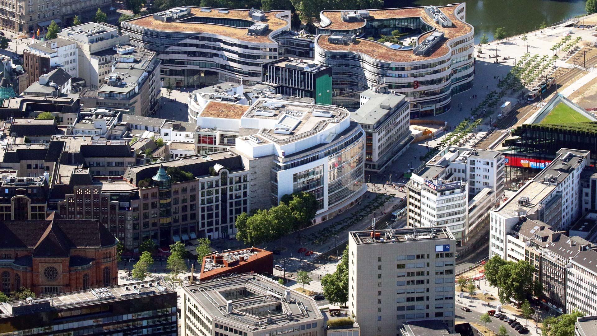 Peek & Cloppenburg in Düsseldorf von oben